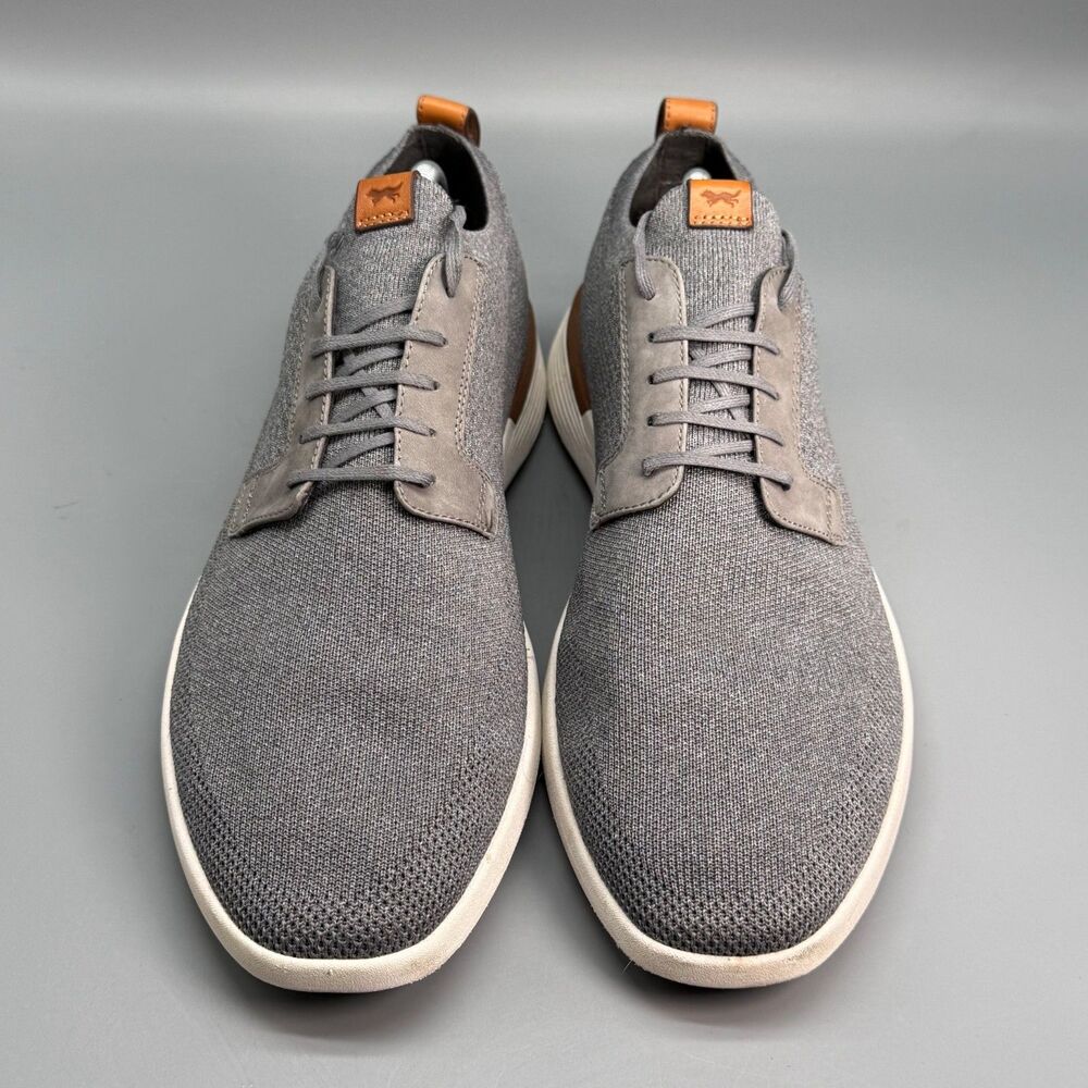 Wolf & Shepherd SwiftKnit Men's 11 Gray White Mesh Low Top Derby Sneakers Shoes - Picture 3 of 10